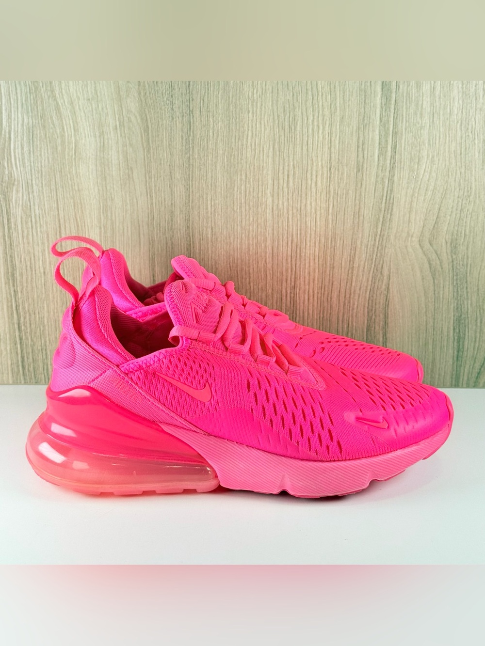 Nike Air Max 270 Bright Triple Pink Running Shoes FD0293-600 Women’s Size 6